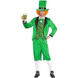Landen Thema Kostuum | Leprechaun St. Patricksday Kabouter | Man | Large | Carnaval kostuum | Verkleedkleding